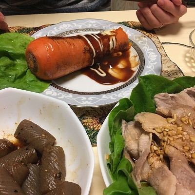 ニンジンステーキ