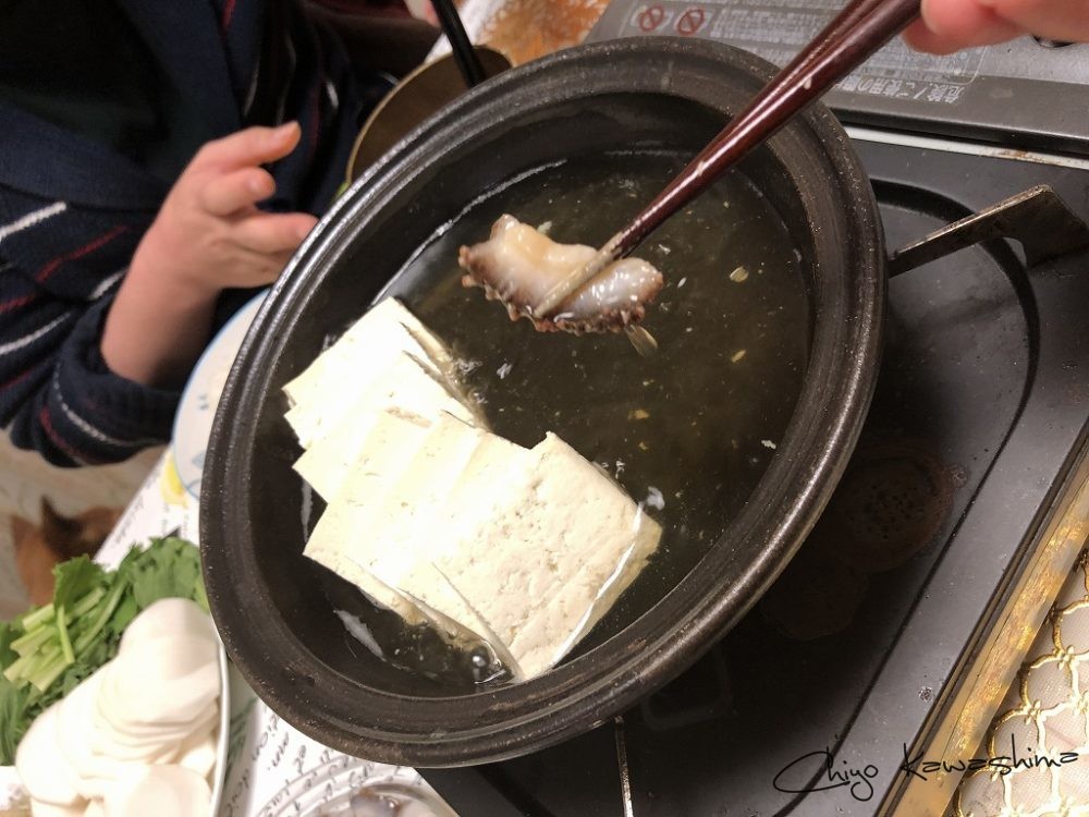 ナマコのしゃぶしゃぶ