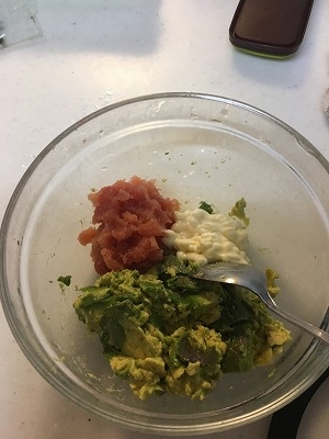 明太子・マヨネーズ・アボガド