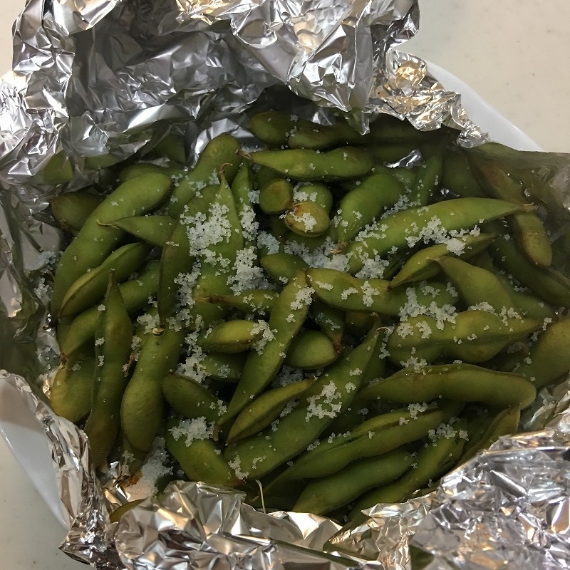 枝豆ホイル焼き