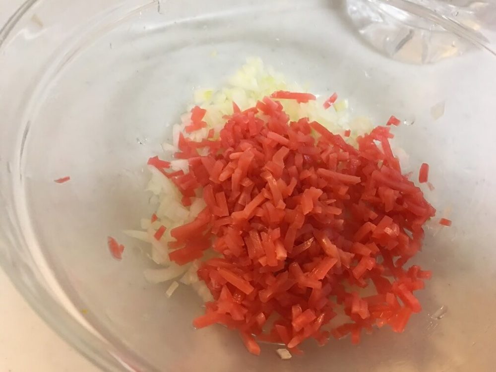 紅ショウガのみじん切り