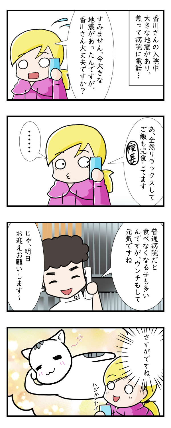 香川さんの大手術……その2｜ペット漫画