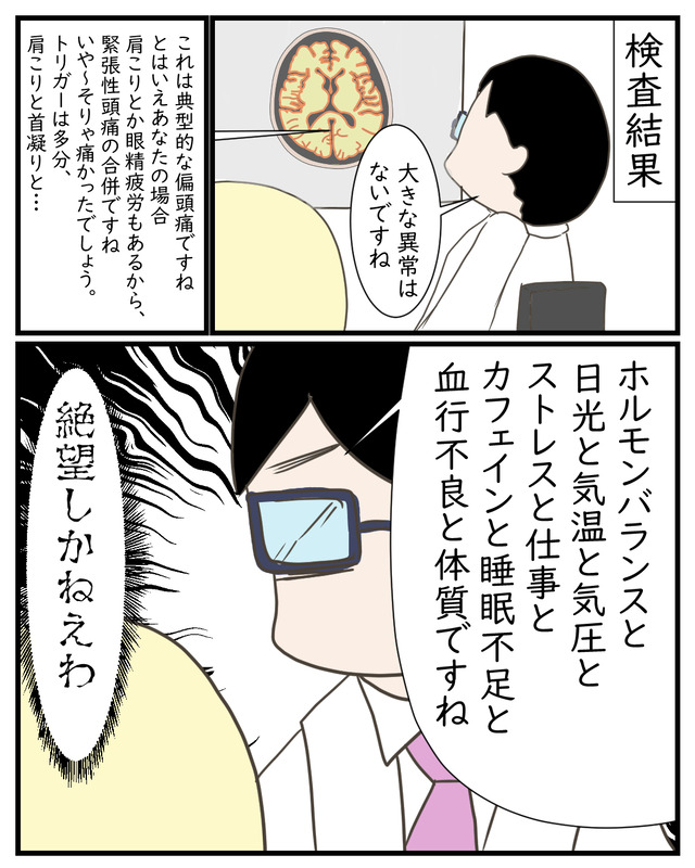 絶望｜偏頭痛体験漫画