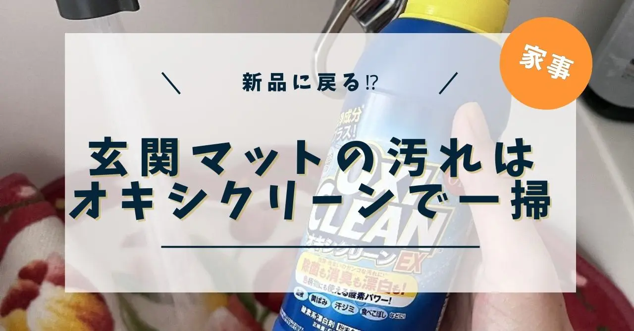 オキシクリーンで玄関マット