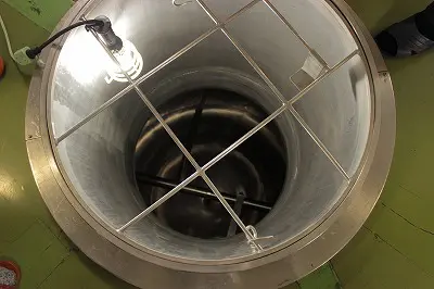 発酵タンクの中