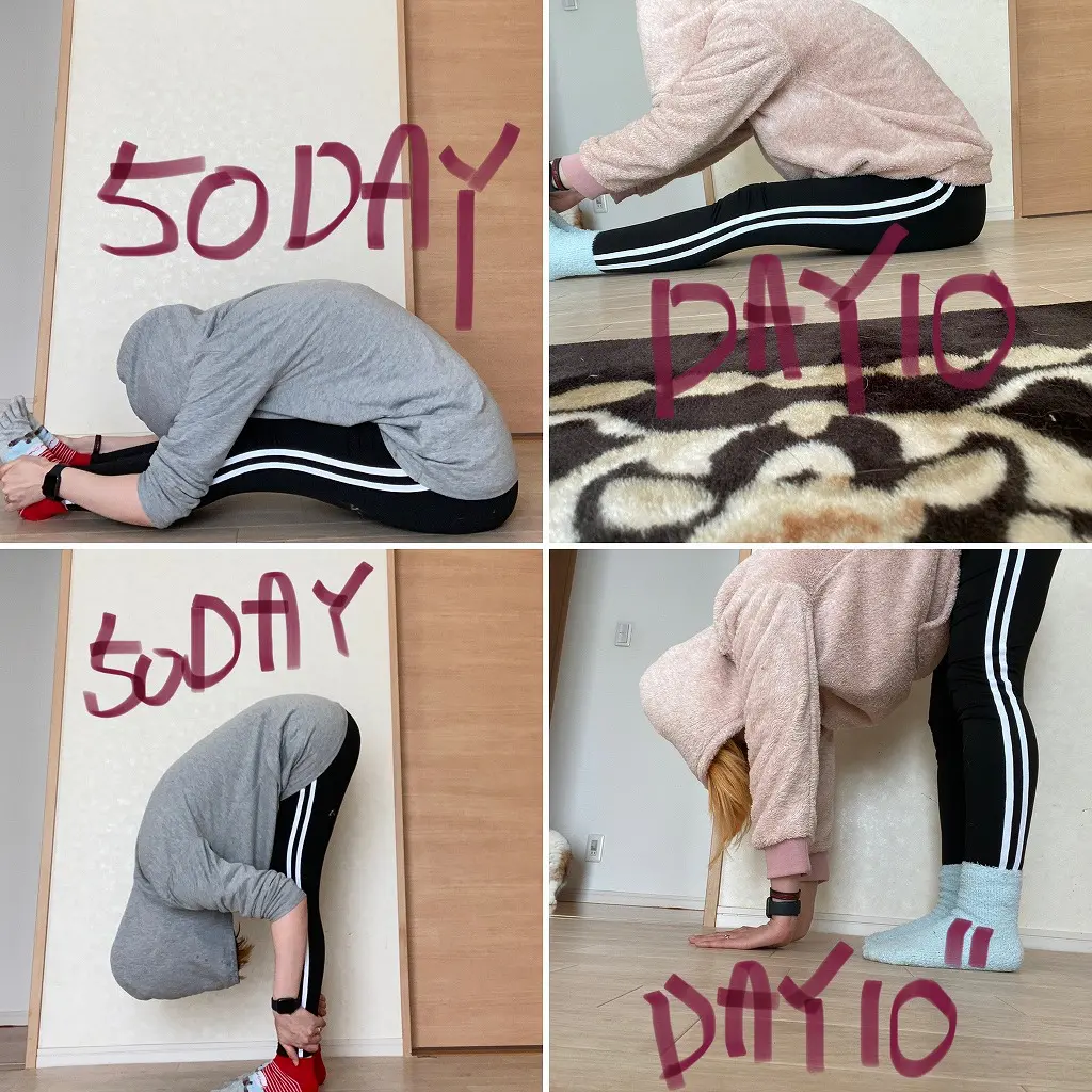 前屈チャレンジ