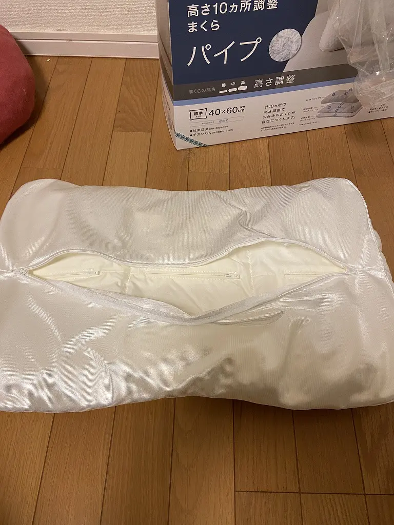 高さ10ヵ所調整できる枕