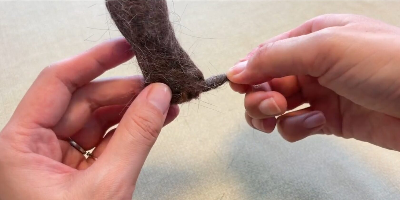 尻尾を作る